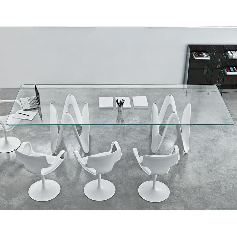 Lambda Two Bases Dining Table by Sovet Italia