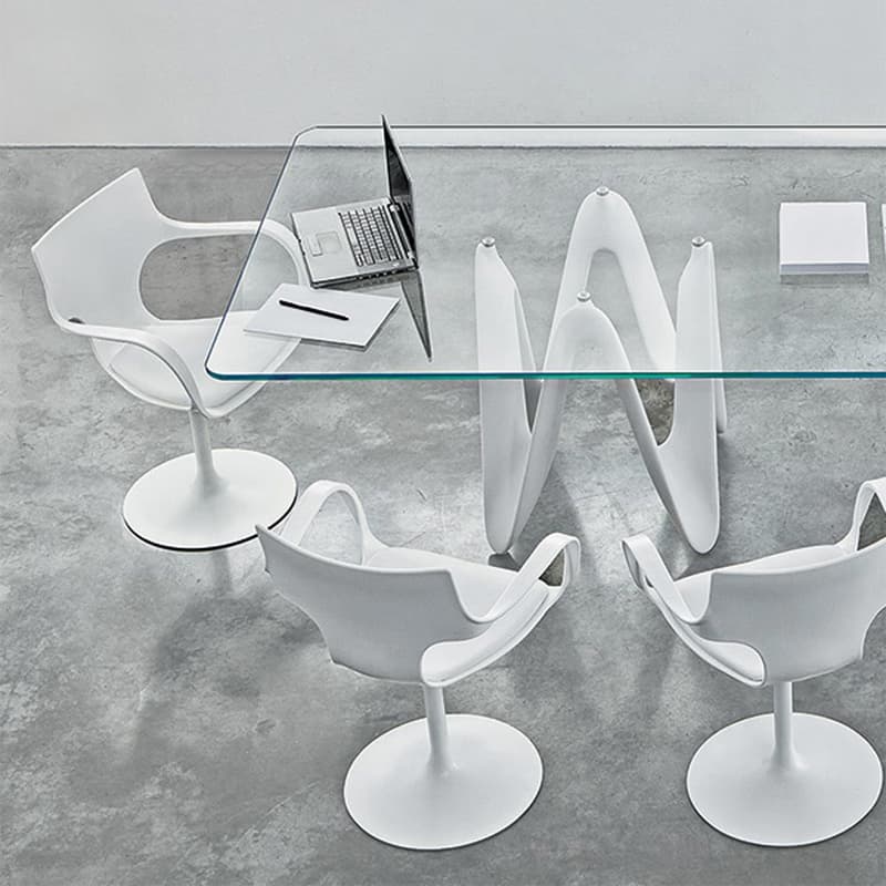Lambda Two Bases Dining Table by Sovet Italia