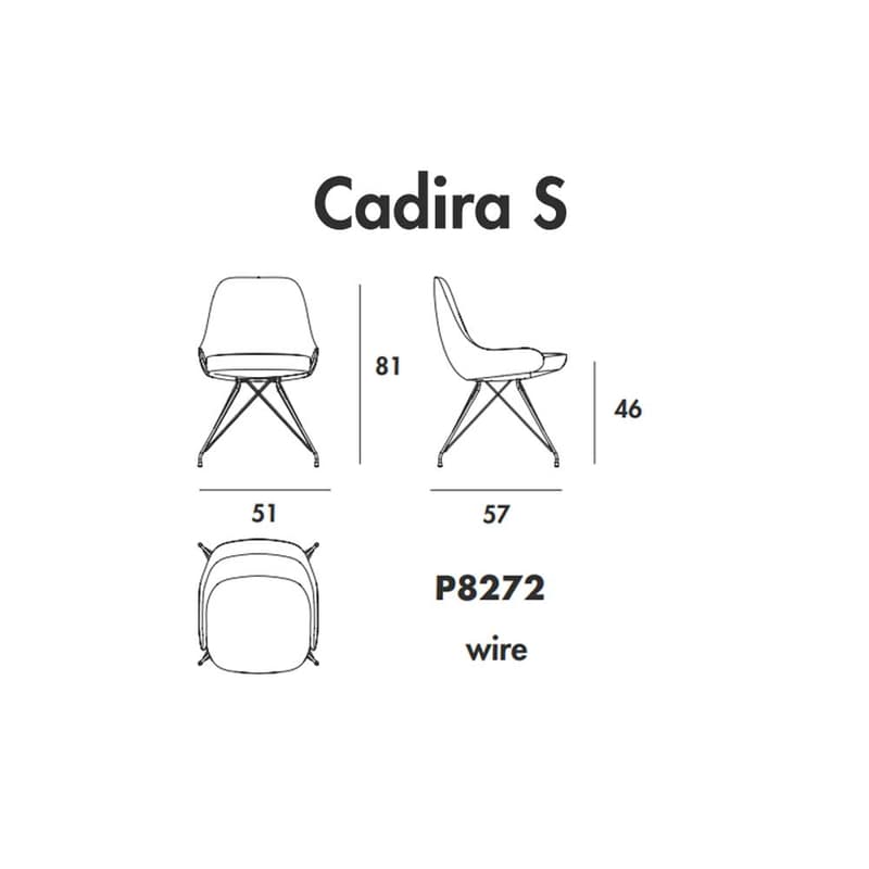 S Wire Will Fall Dining Chair by Sovet Italia