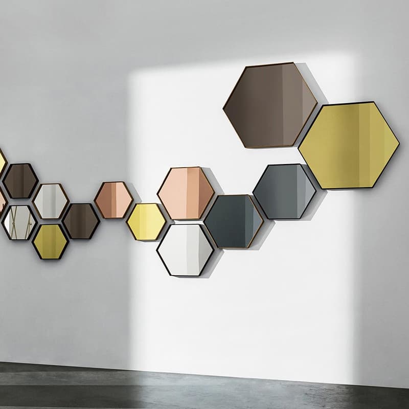 Visual Hexagonal Mirror by Sovet Italia