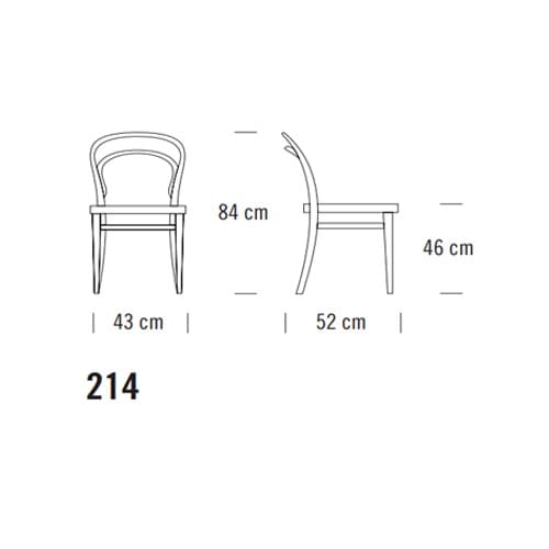 214 Dining Chair by Thonet