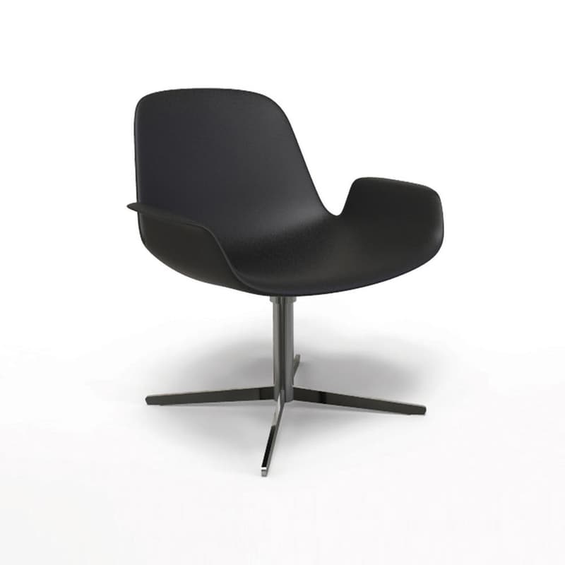 Step Upholstered Swivel Armchair by Tonon