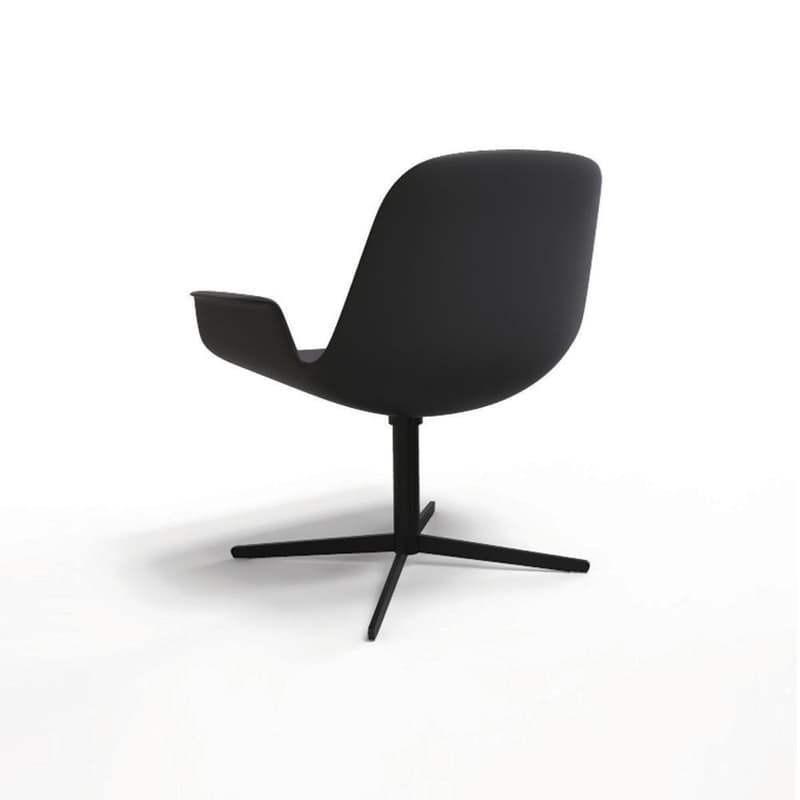 Step Upholstered Swivel Armchair by Tonon