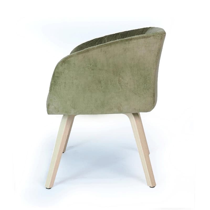 Wine Soft-Upholstered Armchair by Tonon