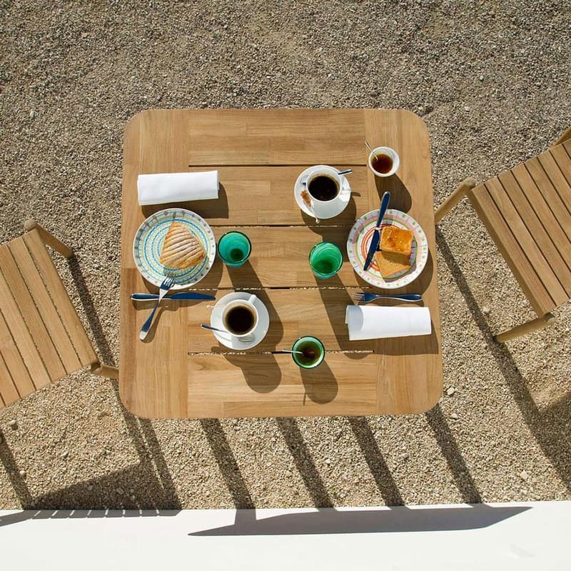 Pevero Square Outdoor Table by Unopiu