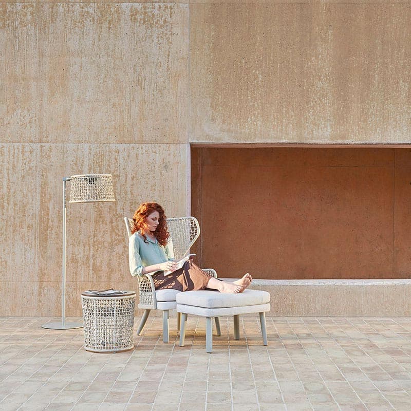 Emma Rectangle Outdoor Footstool by Varaschin
