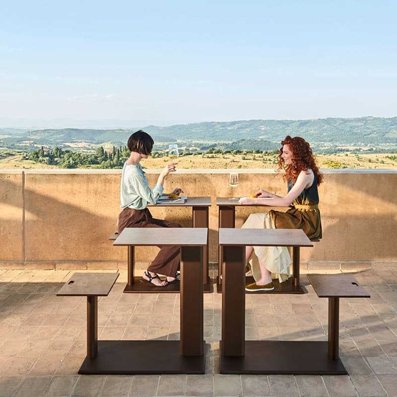 Plinto Sit And Eat Outdoor Table by Varaschin