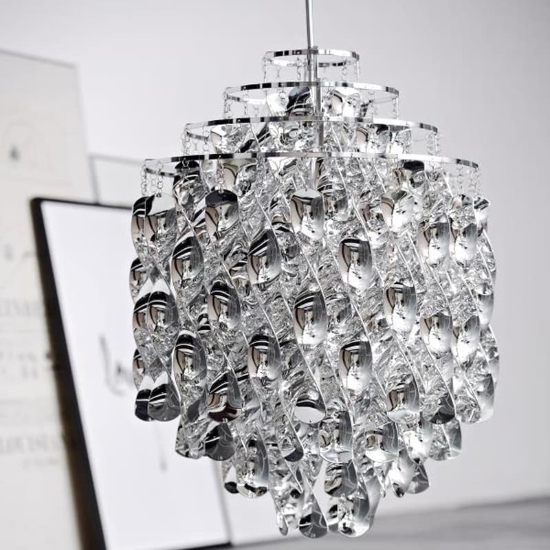 Spiral Sp01 Silver Pendant Lamp by Verpan