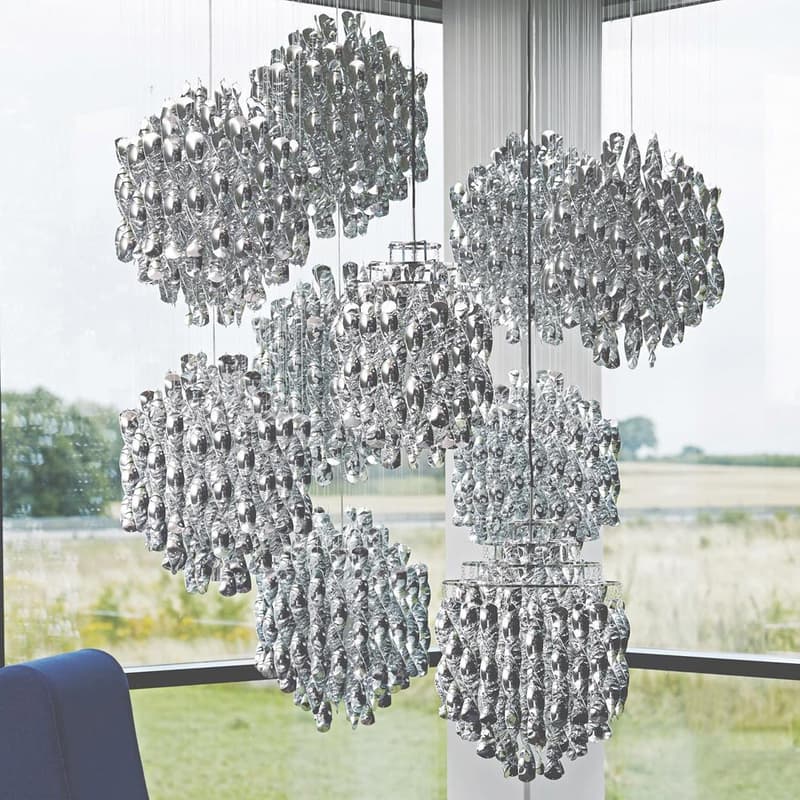 Spiral Sp1 Silver Pendant Lamp by Verpan