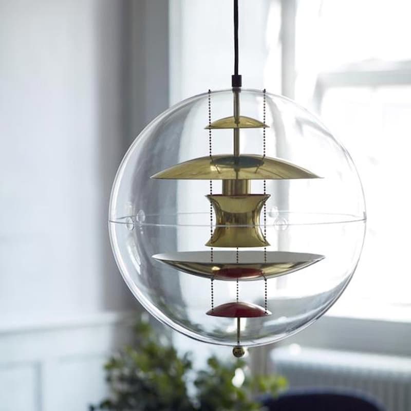 Vp Globe Brass Dia 40 Cm Pendant Lamp by Verpan