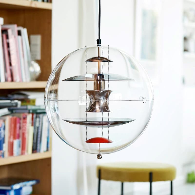 Vp Globe Coloured Glass Dia 40 Cm Pendant Lamp by Verpan