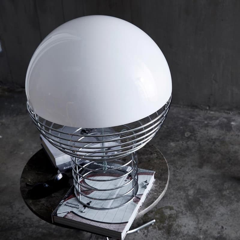 Wire White Table Lamp by Verpan