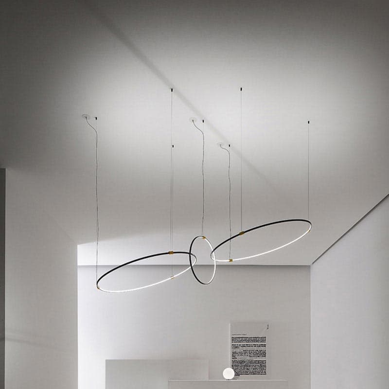 Round Suspension Lamp by Vesoi
