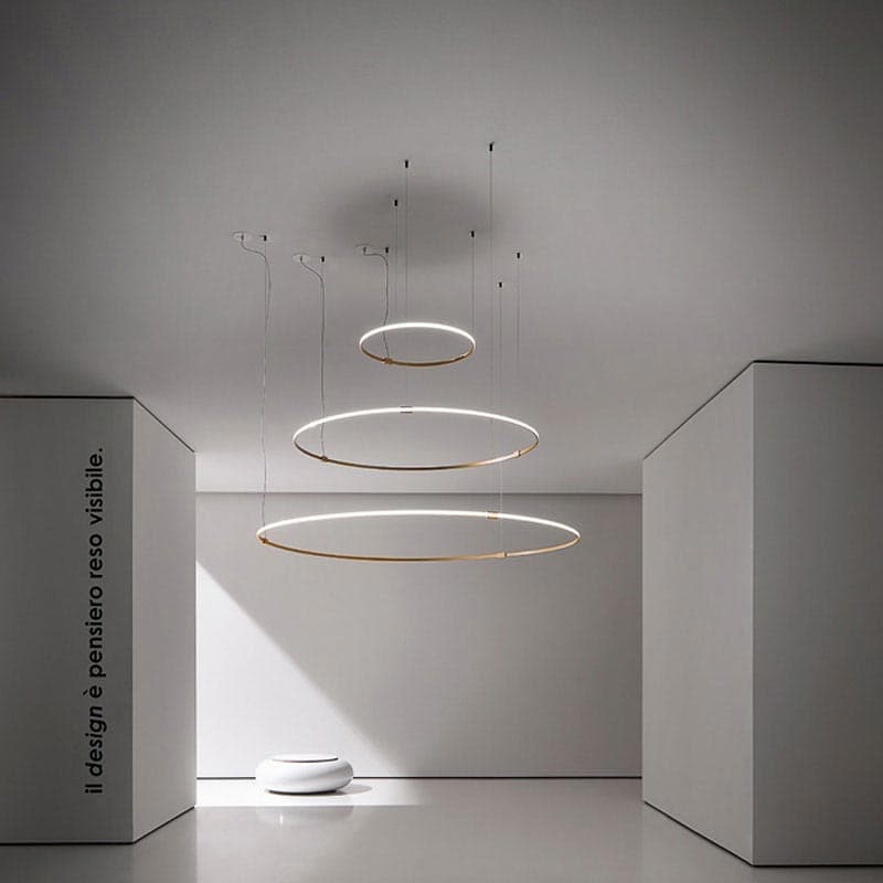 Round Suspension Lamp by Vesoi