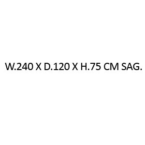 W.240 X D.120 X H.75 cm - sag