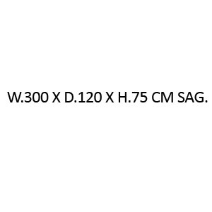 W.300 X D.120 X H.75 cm - sag