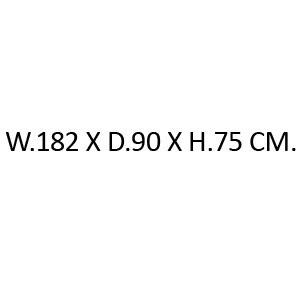 W.182 X D.90 X H.75 cm