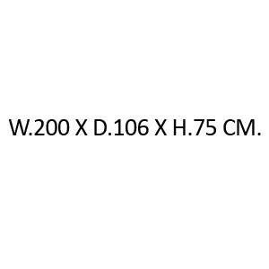 W.200 X D.106 X H.75 cm