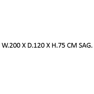 W.200 X D.120 X H.75 cm - sag