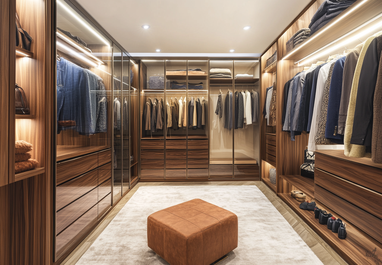 Determining the optimal walk-in wardrobe size for your London home