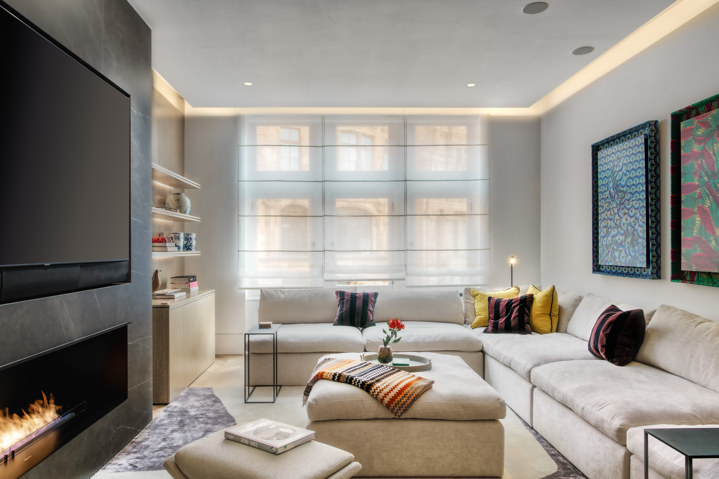 FCI London modular family sofa advice: chaise options, storage and easy-clean covers.