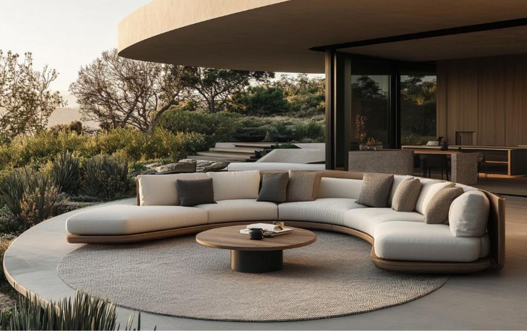 outdoor rug carpet in a patio