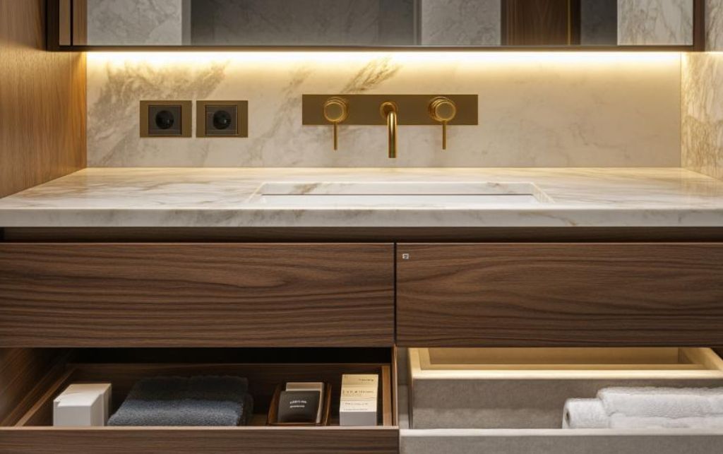 Modern bathroom storage furniture