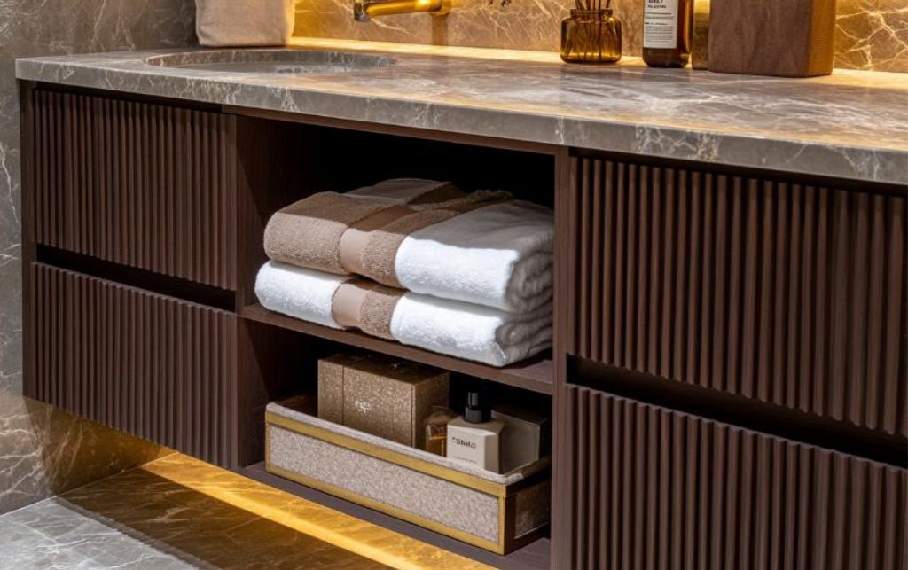 Freestanding bathroom storage furniture