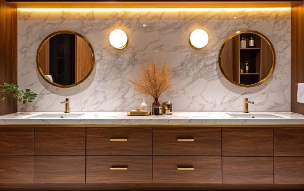 Luxury bathroom storage furniture