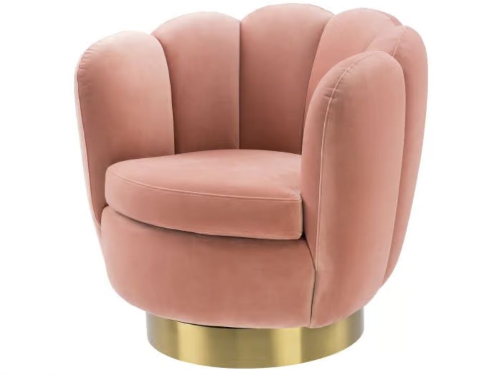 Cream accent chairs in a living room