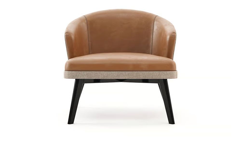 Cream accent chairs in a living room