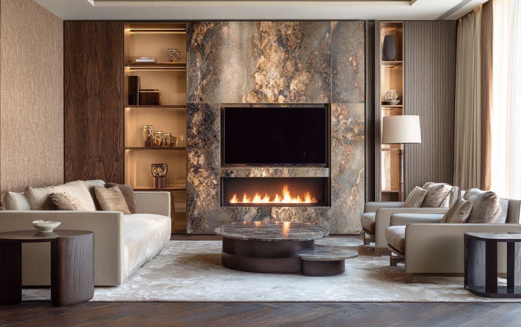 Intelligent cable management in TV wall units