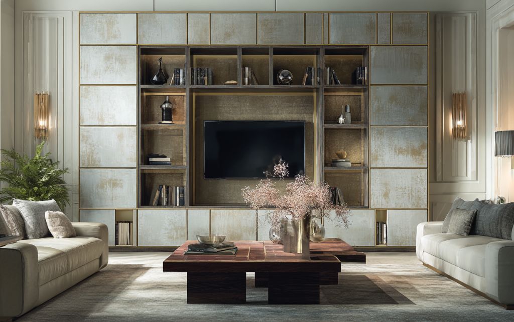 Material quality and execution in bespoke TV units