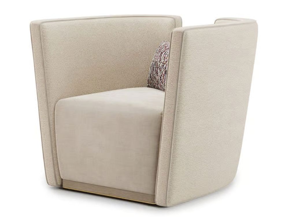 Luxury tub chairs in an elegant living room setting