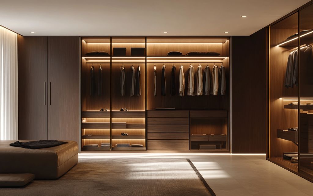 Built-in wardrobe interior design showcase