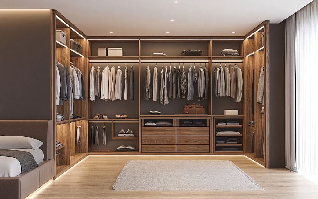 Wardrobe hardware and finishes