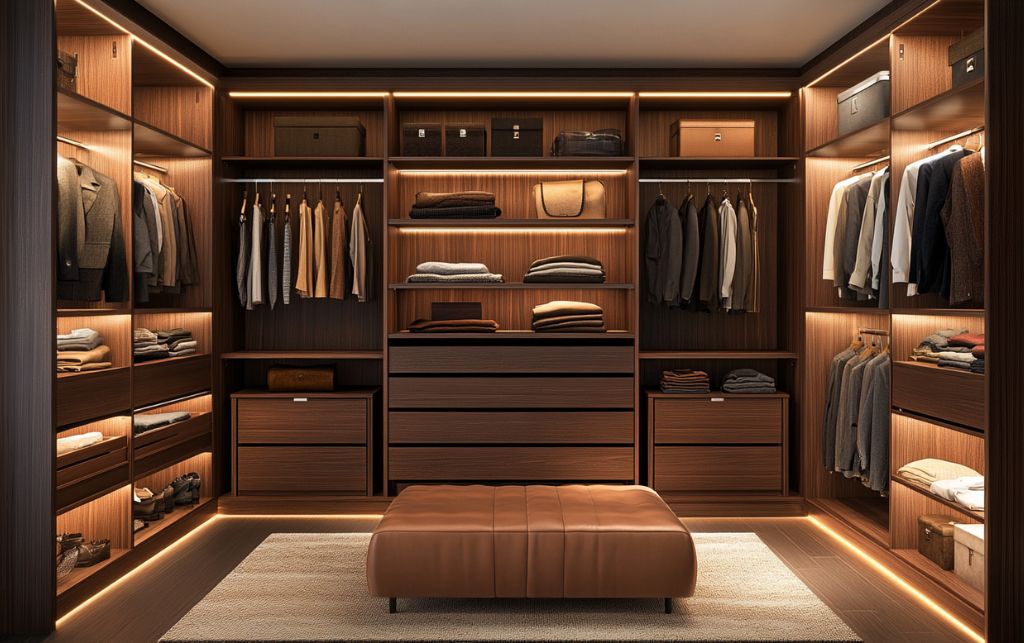 Built-in wardrobe interior components
