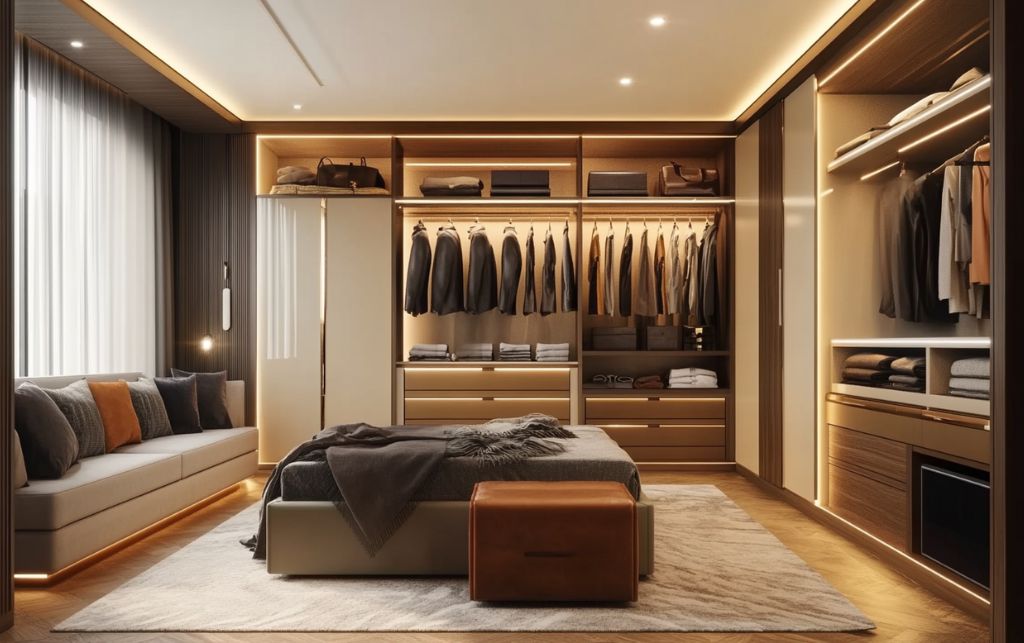 Room-specific wardrobe solutions