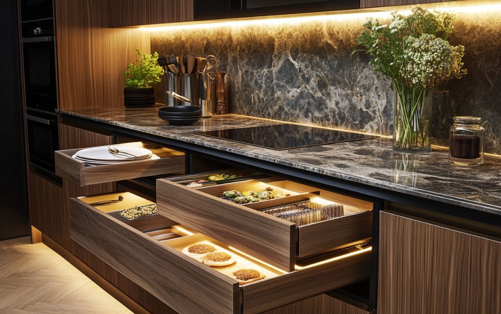 Bespoke storage innovations in kitchen design