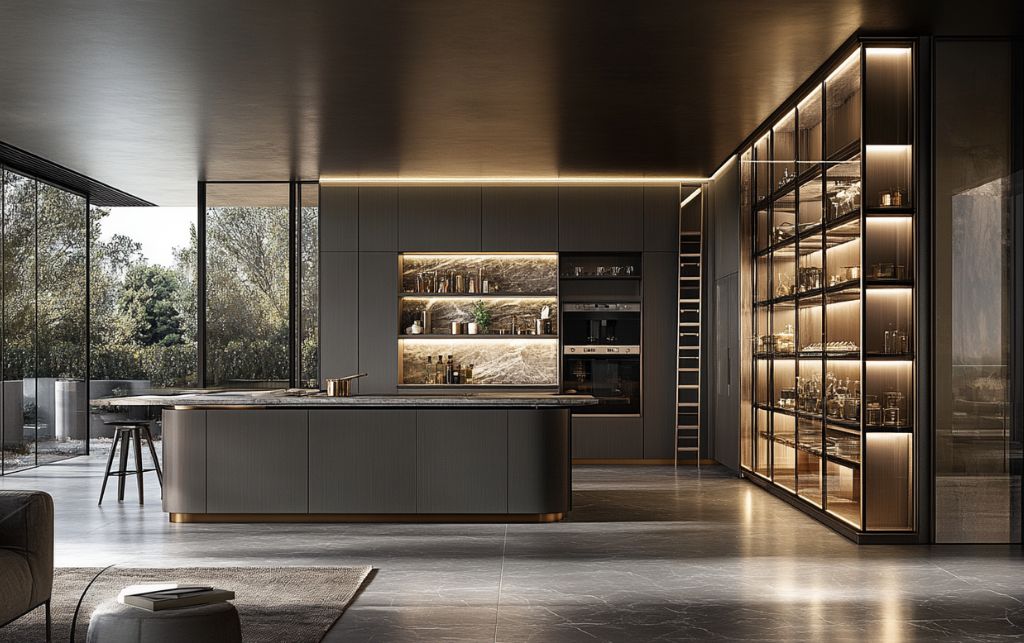 Vertical storage maximisation in kitchen design