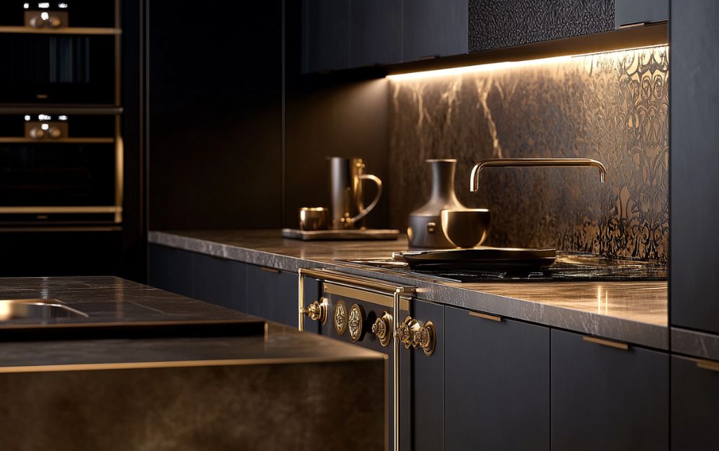 Cohesive kitchen hardware family showing consistent design language