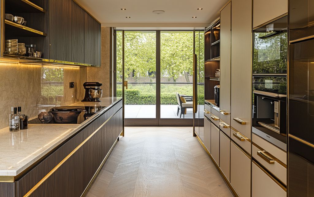 Premium finish quality handles showing brushed brass and polished nickel options