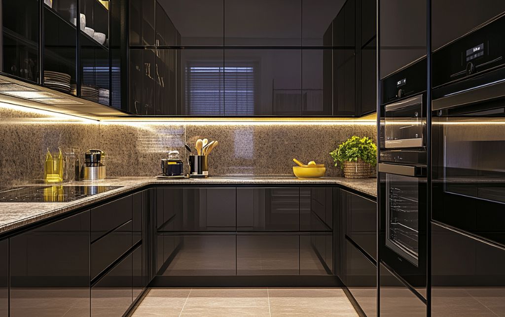 Material selection strategies for creating visual expansion in small kitchens