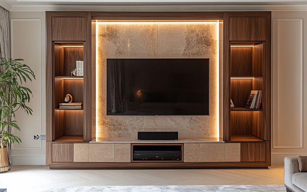 Investing in architectural legacy through timeless TV media storage unit design
