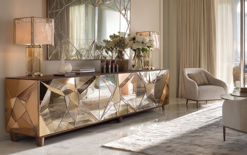 Designer's Choice: 5 Exquisite Mirrored Sideboards for Modern Homes featuring luxury Italian furniture