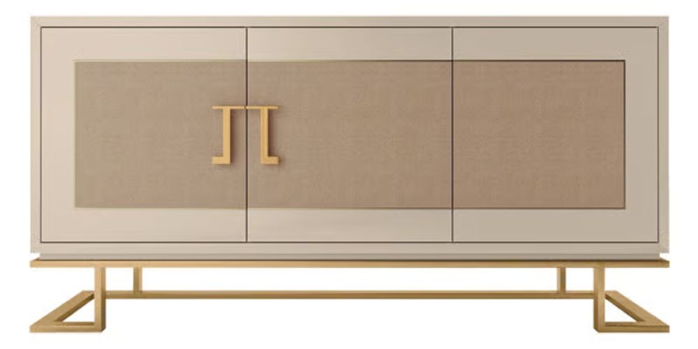 Naja Sideboard by Frato Interiors with Japanese Torii gate inspired handles