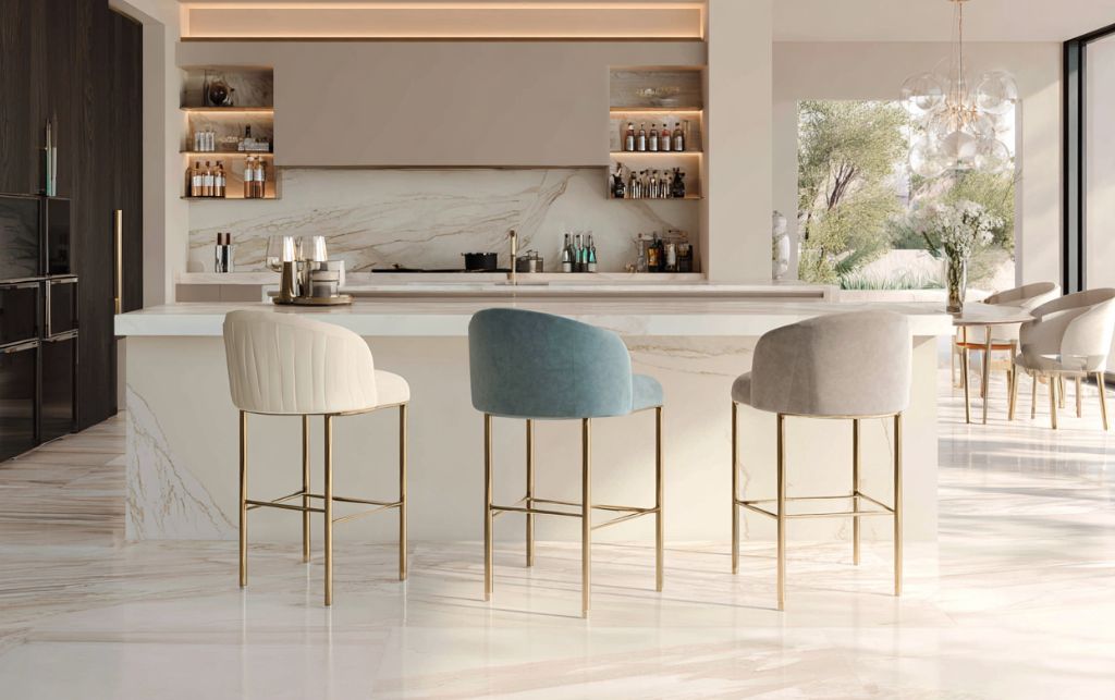 Collection of multifunctional luxury bar stools transforming modern living spaces