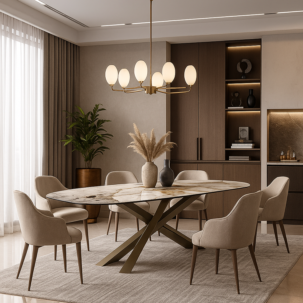 Google Nano Banana dining room missing open-plan concept from design brief