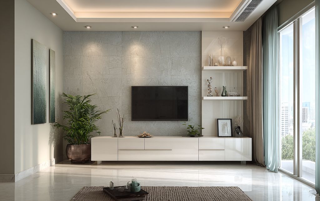 Practical challenges of maintaining white gloss TV units in daily living