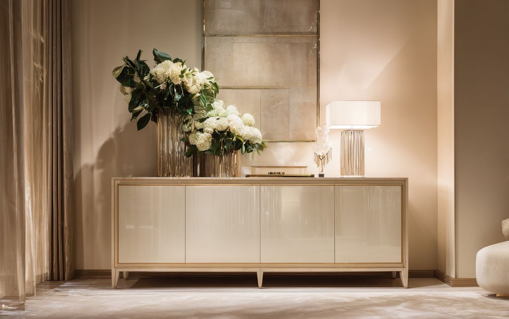 Designer-approved small white sideboards showcasing Italian craftsmanship and contemporary storage solutions for luxury London homes